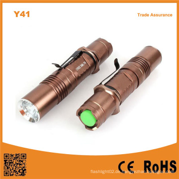Y41 High Power Xml T6 LED Aluminium wiederaufladbare Taschenlampe